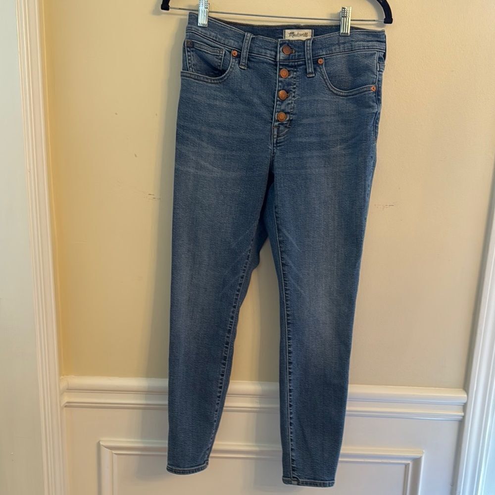 Madewell  9” Mid-Rise Skinny Crop Jeans